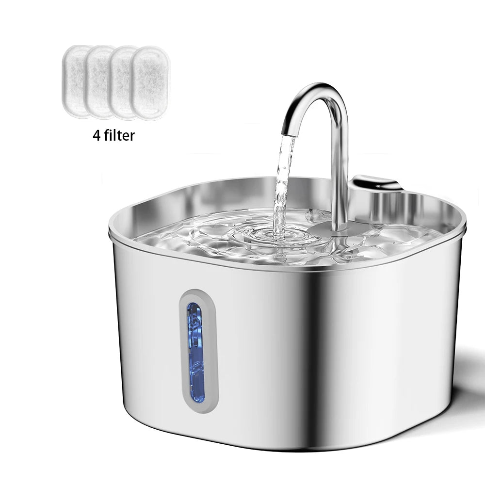 Fuente de agua automática para perros y gatos. Mantén a tu mascota hidratada con agua fresca y filtrada todo el día.