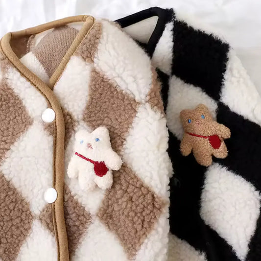 Chaleco Teddy para mascotas con textura borreguito