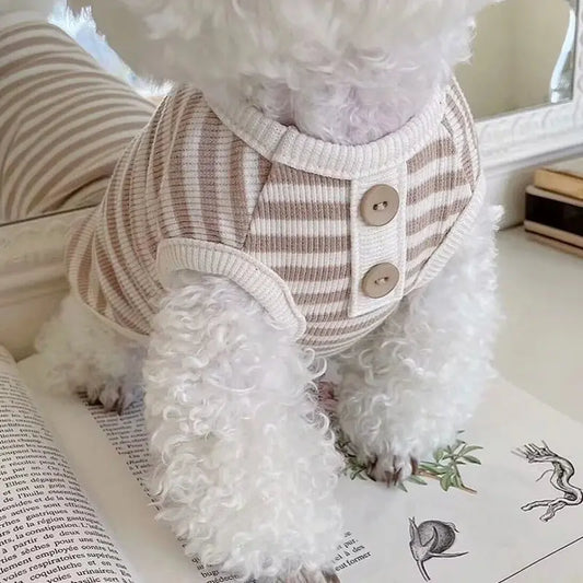 Top de rayas para mascotas
